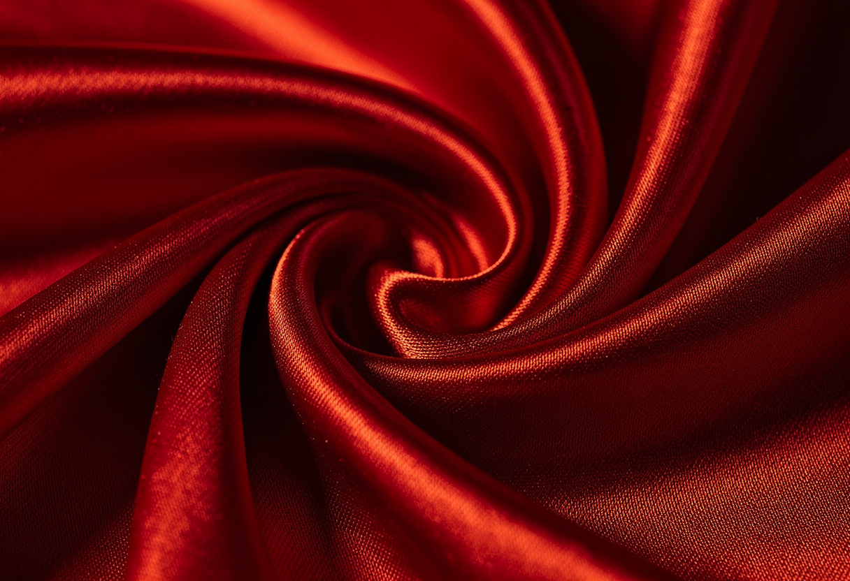 Mjukt silkestyg i närbild